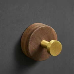 Patère porte manteau design doré pour salle de bain