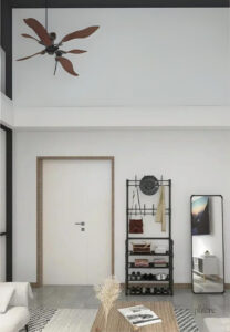 Chaise porte-manteau noir, espace de rangement pratique et stylé