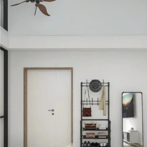 Chaise porte-manteau noir, espace de rangement pratique et stylé