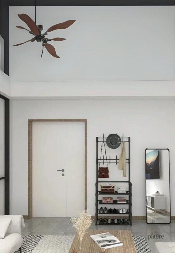 Chaise porte-manteau noir, espace de rangement pratique et stylé