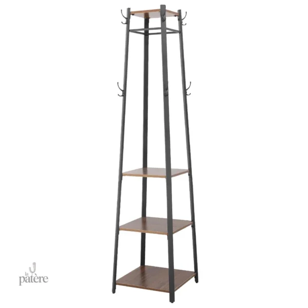 Porte manteau noir pratique, idéal pour la décoration d'entrée