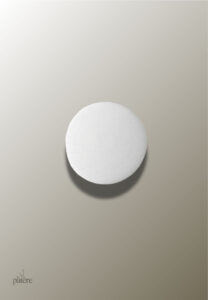 Patère porte manteau circulaire blanche