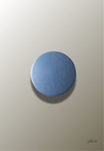 Patère porte manteau circulaire bleu