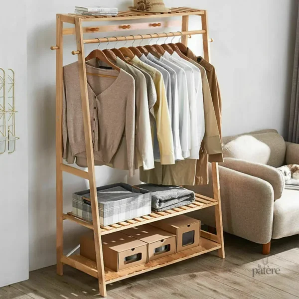 Meuble de rangement en bambou naturel
