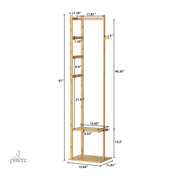 Rangement mural en bois clair pour serviettes