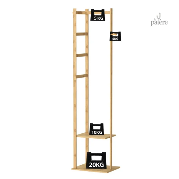 Porte manteau moderne en bois pour espace salle de bain