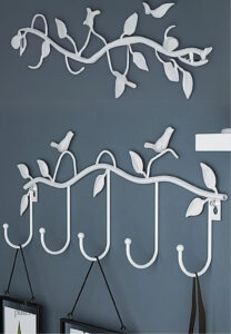 Porte manteau mural design oiseau, décoratif et pratique