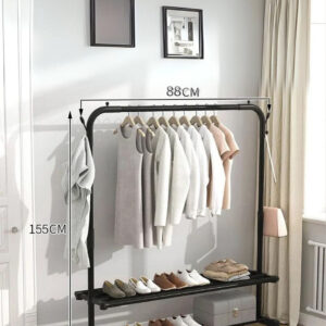 Meuble porte manteau chaussure avec tringle et étagère