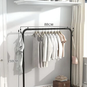 Meuble porte-manteau et chaussure avec tringle unique