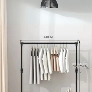 Meuble porte-manteau et chaussures sur roulettes 58 x 130 cm