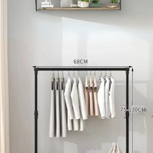 Meuble porte-manteau et chaussures simple avec tringle unique
