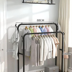 Meuble porte-manteau et chaussures double tringle