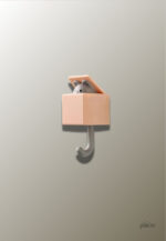 Patère porte manteau Chat pour enfant, design ludique