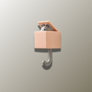 Patère porte manteau Chat pour enfant, design ludique