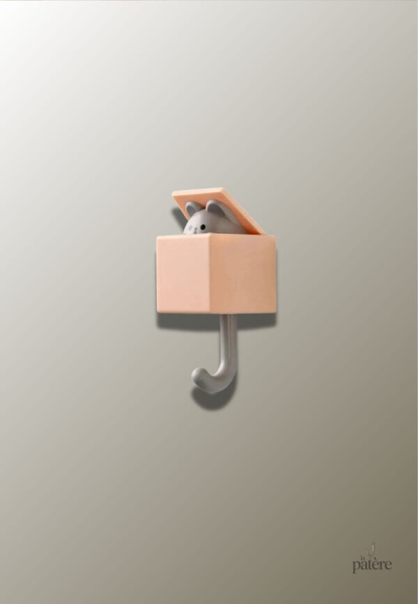 cartoon-cat-hook-self-adhesive-dormitory-bedroom-door-han-ql1y92-1 Patère porte manteau Chat pour enfant, design ludique