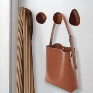 Patère en bois champignon pour rangement pratique