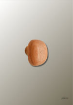 Patère porte manteau bois clair Champignon Carré