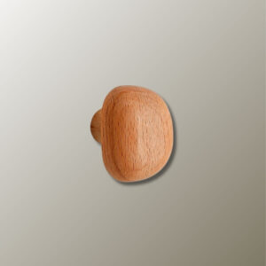 Patère porte manteau bois clair Champignon Carré