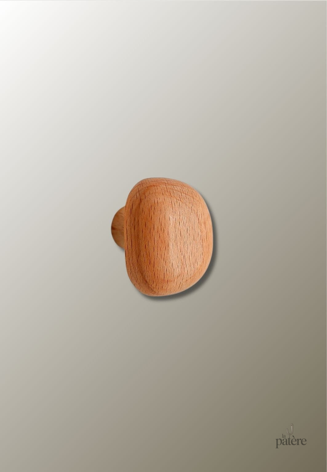 Patère porte manteau en bois clair Champignon Carré