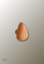 Patère porte manteau bois clair Champignon Triangle