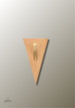 Patère porte manteau Triangle en bois clair