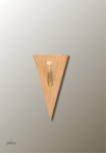 Patère porte manteau Triangle en bois clair
