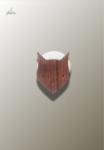 Porte manteau enfant en bois Renard décoratif