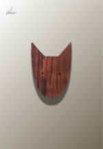 Porte manteau enfant en bois forme de chien