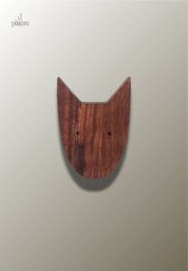 Porte manteau enfant en bois forme de chien
