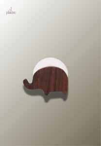 Porte manteau enfant en bois éléphant décoratif