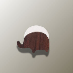 Porte manteau enfant en bois éléphant décoratif