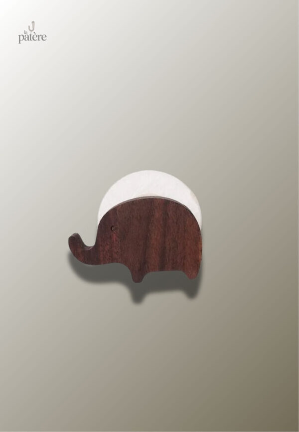 Porte manteau enfant en bois éléphant décoratif