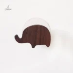 Porte manteau en bois pour enfants, design éléphant amusant