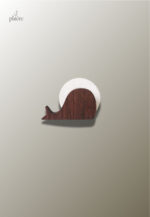 Porte manteau enfant en bois en forme de baleine