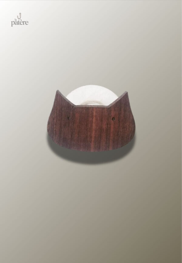 Porte-manteau enfant en bois en forme de chat