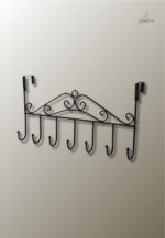 Porte manteau noir élégant pour entrée et couloir