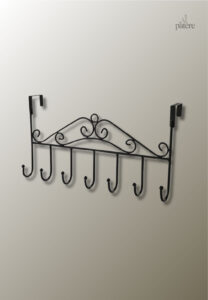 Porte manteau noir élégant pour entrée et couloir