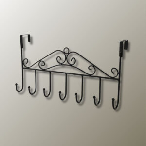 Porte manteau noir élégant pour entrée et couloir
