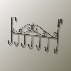 Porte-manteau porte en bronze élégant et fonctionnel