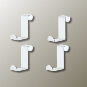 Porte-manteau blanc 4 pièces pour un rangement pratique