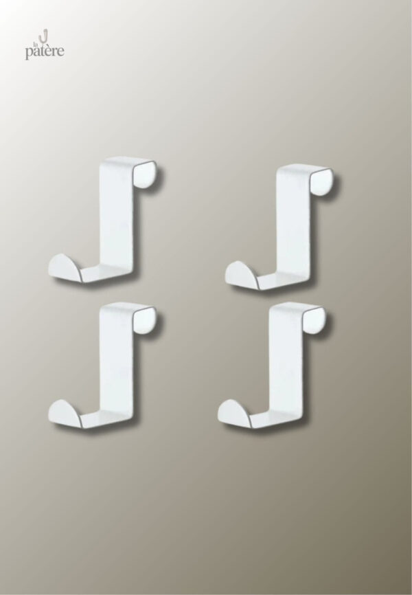 door-hanger-hook-stainless-steel-kitchen-cabinet-pull-ove-9uqi39-1 Porte-manteau blanc 4 pièces pour un rangement pratique