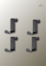 Porte manteau noir 4 pièces design moderne