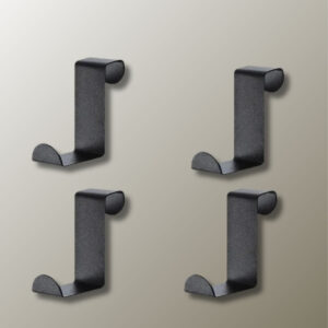 Porte manteau noir 4 pièces design moderne