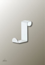 Porte-manteau blanc 1 pièce, design minimaliste et fonctionnel
