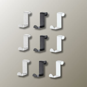 Porte manteau 5 pièces métalliques et 5 pièces colorées