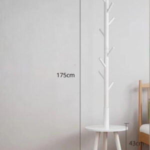 Porte manteau sur pied arbre tripode blanc