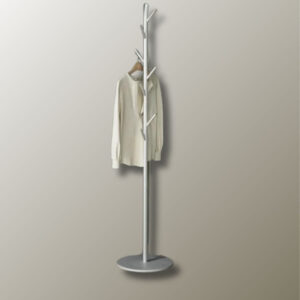 Porte manteau design élégant en forme d'arbre, coloris gris