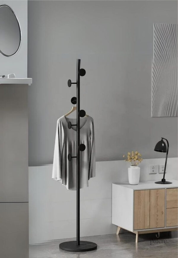 Porte manteau design champignon noir sur base noire