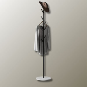 Porte manteau sur pied moderne en forme d'arbre noir