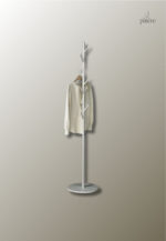Porte manteau moderne en forme d'arbre sur socle blanc